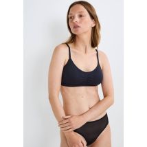 Brassière sans coutures avec coques amovibles - Noir - M - Femme - Monoprix
