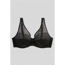 Soutien-gorge emboitant melody en dentelle - Noir - 105D - Femme - Monoprix