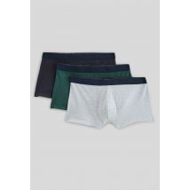 Lot de 3 boxer en coton bio gots - Marine - L - Homme - Monoprix