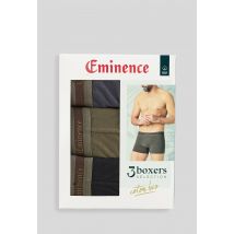 Eminence - Lot de 3 boxer en coton bio eminence, certifié oeko-tex - Noir - 5 - Homme