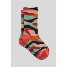 Paire de chaussettes fantaisie premium monoprix - Rouge - Unique - Femme - Monoprix