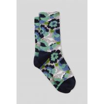 Paire de chaussettes fantaisie premium monoprix - Bleu - Unique - Femme - Monoprix