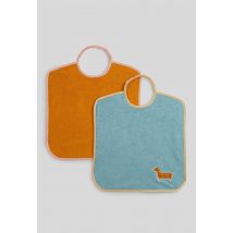 Bout'chou - Lot de 2 bavoirs maternelle avec élastique - Vert - Unique - Bébé