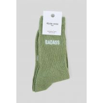 Felicie Aussi - Paire de chaussettes à message felicie aussi - Vert foncé - Unique - Femme