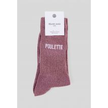 Felicie Aussi - Paire de chaussettes à message felicie aussi - Rose foncé - Unique - Femme