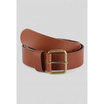 Ceinture classique 3cm, cuir responsable - Brun clair - 85 - Femme - Monoprix Premium