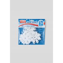 Marque Nationale - Flocon de neige décoration fenêtre en feutrine - Blanc - Unique