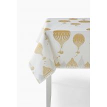 Marque Nationale - Nappe 160x240cm intissé montgolfière - Or - Unique