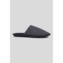 Mules rayées - Bleu foncé - 44-45 - Homme - Monoprix