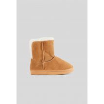 Bout'chou - Bottines fourrées en cuir - Beige - 23 - Bébé