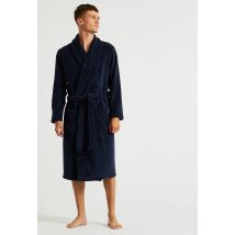 Peignoir en polaire, oeko-tex - Bleu foncé - XXL - Homme - Monoprix