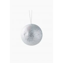 Lot de 2 boules plastique pailletée - Gris argent - Unique - Monoprix