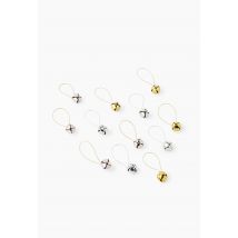 12 mini grelots multicolore, 20mm, en métal - Multicolore - Unique - Monoprix