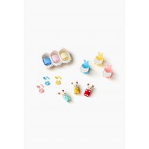 Marque Nationale - Les triplés lapin chocolat et accessoires puériculture - sylvanian families - Rose - Unique - Enfant