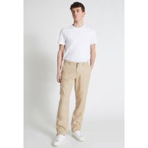 Pantalon straight en lin certifié european flax - Beige - 38 - Homme - Monoprix Premium