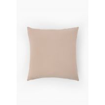 Monoprix Maison - Taie carrée, 63 x 63 cm, gaze de coton bio, oekotex - Rose clair - Unique