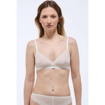 Soutien-gorge triangle judith en tulle - Beige Ecru - 85C - Femme - Monoprix