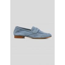 Mocassins en cuir - Bleu - 39 - Femme - Monoprix Premium