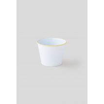 Monoprix Maison - Cache pot en métal empilable - Jaune clair - Unique