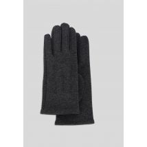 Gants tactiles en jersey - Gris foncé - Unique - Femme - Monoprix