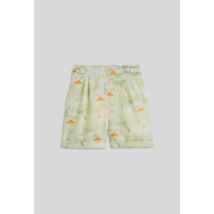 Short ceinturé imprimé - Vert clair - 42 - Femme - Monoprix Femme