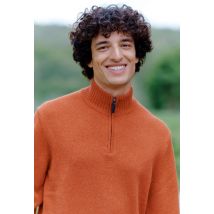 Pull col camionneur en cachemire - Rouge foncé - S - Homme - Monoprix Premium