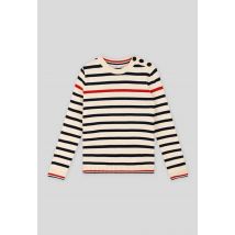 Pull rayé made in france - Beige Ecru - 5 ans - Enfant Fille - Monoprix Kids