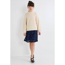 Jupe à sequins - Bleu foncé - 4 ans - Enfant - Monoprix