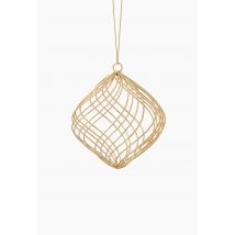 Ornement oignon en spirale metal, 10cm - Or - Unique - Monoprix