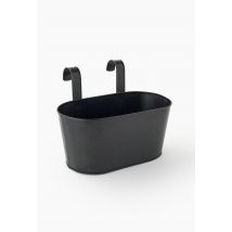 Jardinière, 33x15x17cm, en métal - Noir - Unique - Monoprix
