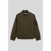 Blouson bomber uni - Vert foncé - 8-10 ans - Enfant Garçon - Monoprix