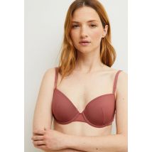 Soutien-gorge corbeille paddé luz en tulle, certifié oeko-tex - Rose foncé - 90B - Femme - Monoprix Femme
