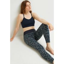 Sport - Legging de sport imprimé léopard - Bleu foncé - M - Femme