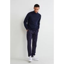 Jogging en coton - Bleu foncé - M - Homme - Monoprix