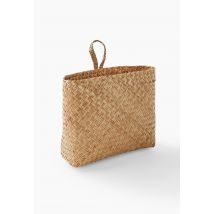 Panier à suspendre, 27x6xh30cm, en jonc de mer - Beige clair - S - Monoprix