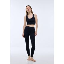 Sport - Legging de sport côtelé avec détail lurex - Bleu foncé - L - Femme