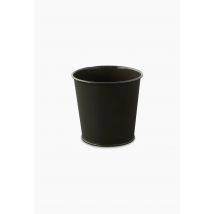 Cache-pot, 13x12cm, en métal - Vert foncé - Unique - Monoprix