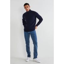 Jean slim contenant du coton bio - Bleu - 38 - Homme - Monoprix