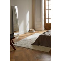 Tapis, 140x200cm, 100% laine - Beige Ecru - Unique - Monoprix