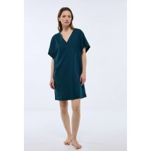 Robe de plage en coton bio gots - Bleu - S - Femme - Monoprix
