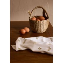 Panier forme tête de lapin, en jonc de mer - Beige clair - S - Monoprix