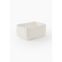 Panier de rangement, en plastique - Blanc - S - Monoprix