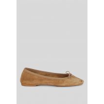 Ballerines en cuir - Beige - 39 - Femme - Monoprix Premium