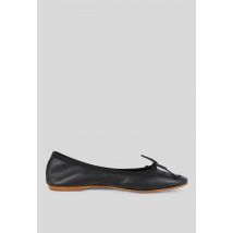 Ballerines en cuir - Noir - 40 - Femme - Monoprix Premium