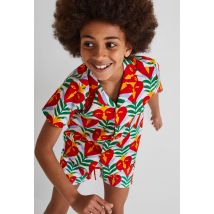 Chemise imprimée en coton - joao incerti x monoprix - Rouge - 12-14 ans - Enfant - Monoprix Createurs