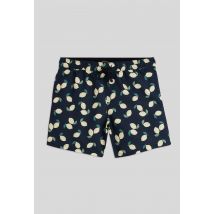 Short de bain imprimé citrons - Bleu - XXL - Homme - Monoprix