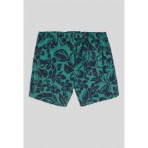 Short de bain imprimé feuillage en polyester recyclé, certifié oeko-tex - Vert - L - Homme - Monoprix Homme