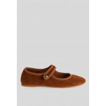 Babies en cuir - Brun - 37 - Femme - Monoprix Premium