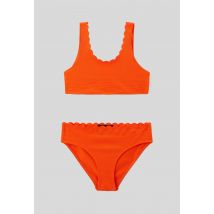 Maillot de bain 2 pièces uni - Orange - 14 ans - Enfant - Monoprix