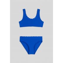 Maillot de bain 2 pièces uni - Bleu - 14 ans - Enfant - Monoprix